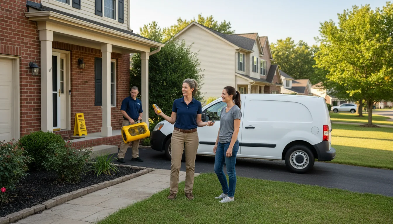 Residential water damage restoration in Brogue, PA